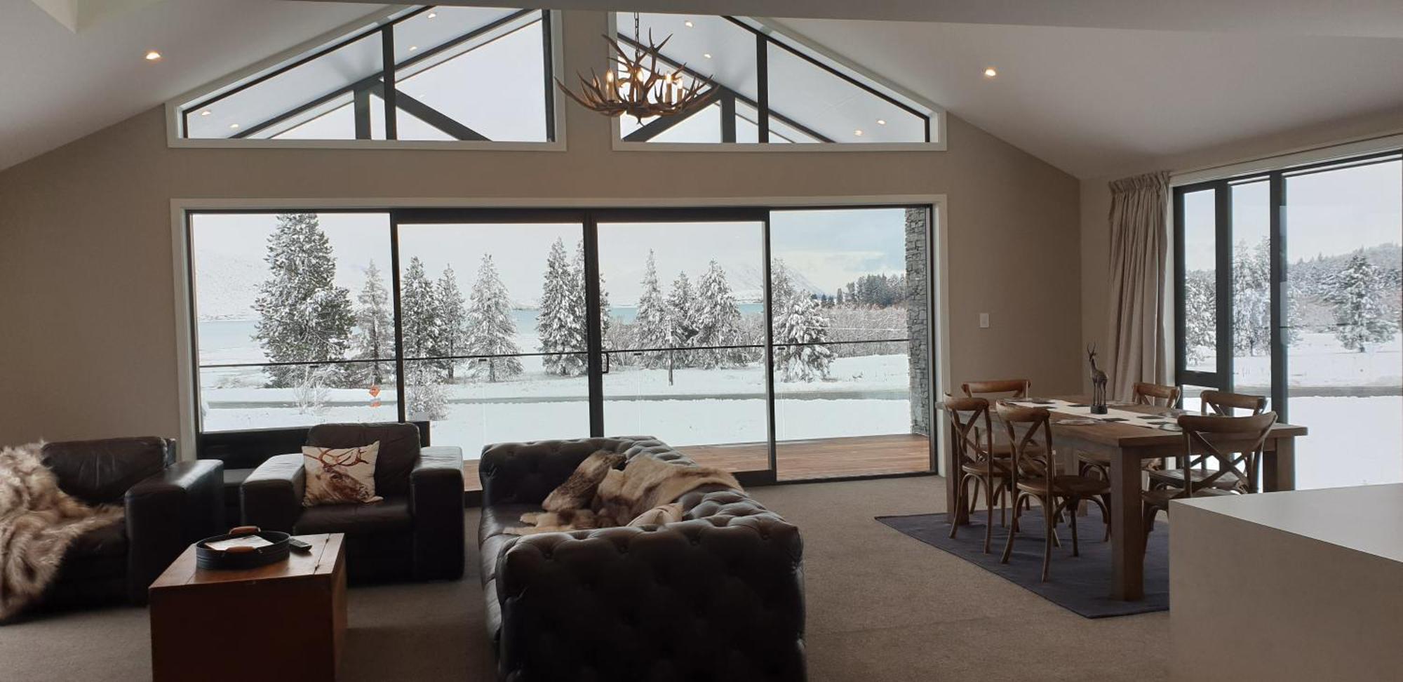 Lake Views At Antler Lodge Lac Tekapo Extérieur photo